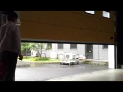 Изолированные промышленные секционные двери RAL9006 / RAL9002 цвет для склада