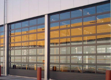 Купить Прозрачные промышленных секционных дверей из алюминия для выставочных залов пожарной защиты online manufacture