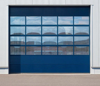 Купить Специализированные коммерческие секционные двери изолированные двойные слои прозрачные окна online manufacture