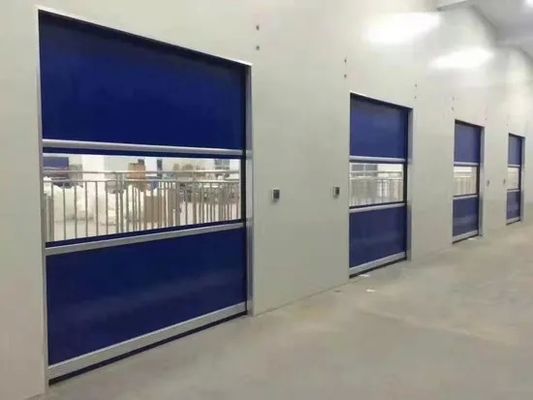 Купить Red High Speed Spiral Door with Wind Resistance 15-20m/s and Cassette Type Segmented Curtain online manufacture