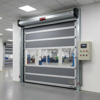 Купить 220V 380V AC Промышленная быстрая дверь или раздвижная дверь с управляющей системой или датчиком, активированным для промышленной online manufacture
