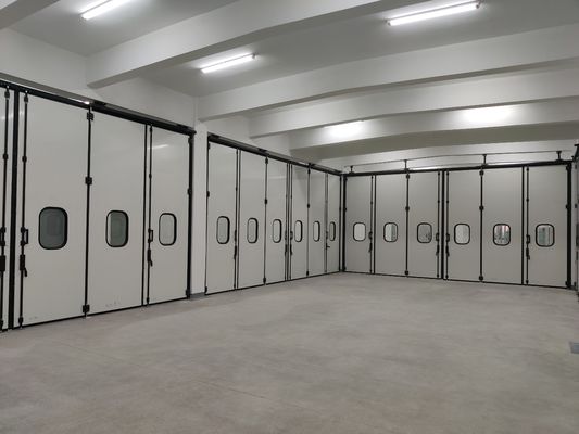 Специализированные серые складывающиеся двери без двигателя с литой железной петлей