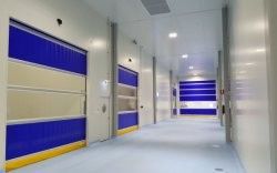 Автоматическое восстановление ткани из ПВХ высокоскоростное роликовое жалюзи быстрое роликовое жалюзи чистая комната быстрое действие дверь